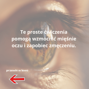 ćwiczenie dla zdrowia oczu