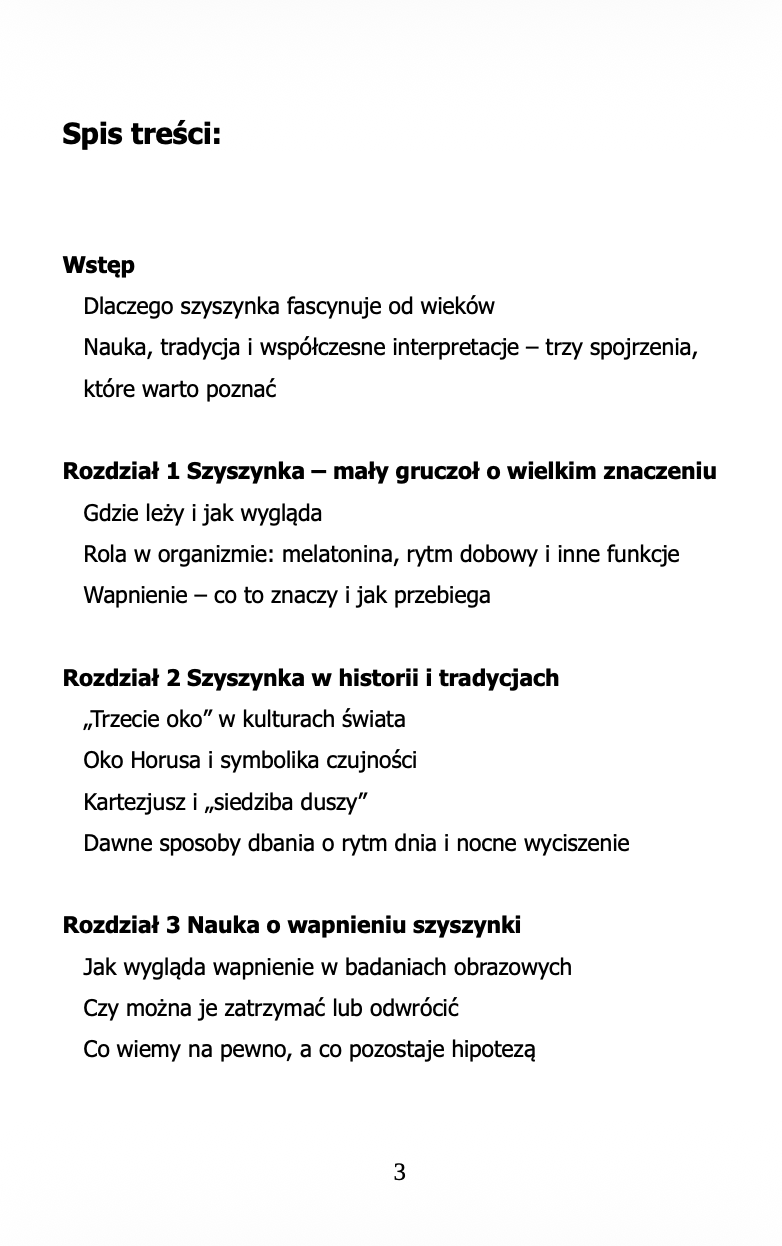 Spis treści 1 strona