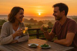 Napar ziołowy o poranku